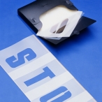 Schablonensatz H 15 cm Buchstaben, Ziffern und Pfeile